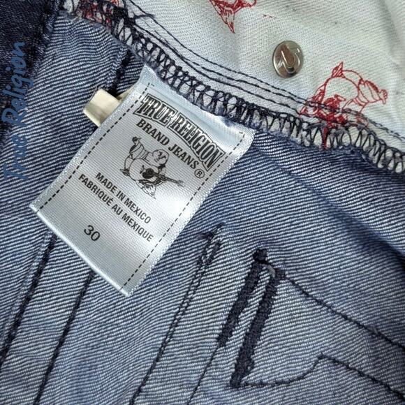 TRUE RELIGION Skinny Blue Jeans No Flap Pockets Y2K Denim Women Size 30 - Picture 9 of 9
